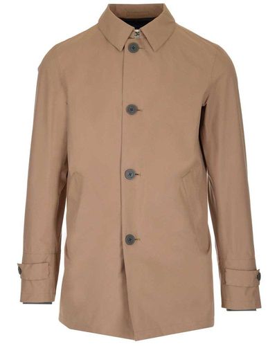 Herno Button Up Coat - Brown