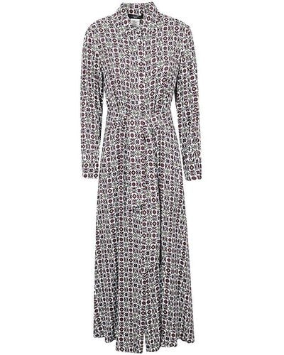 Weekend by Maxmara All-over Patterned Shirt Dress - Grey