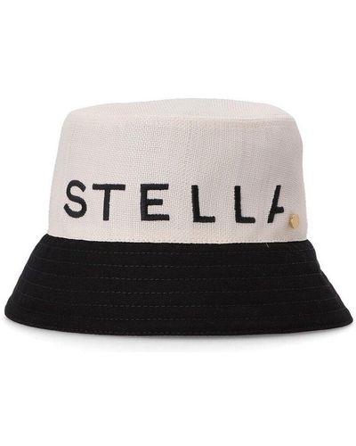Stella McCartney Printed Polka Dots Bucket Hat - Black