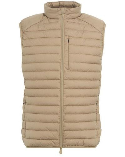 Save The Duck High Neck Padded Vest - Natural