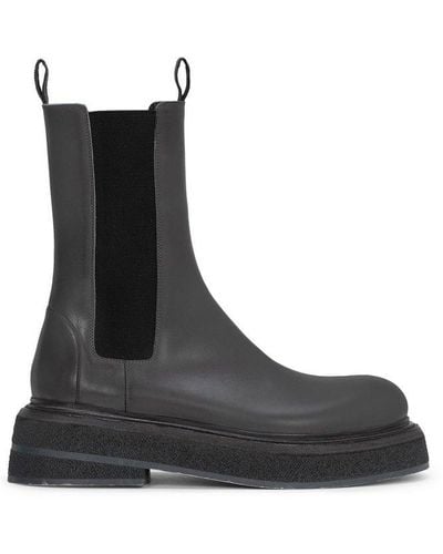 Marsèll Zuccone Round Toe Boots - Black