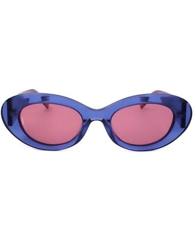 M Missoni Cat-eye Frame Sunglasses - Purple