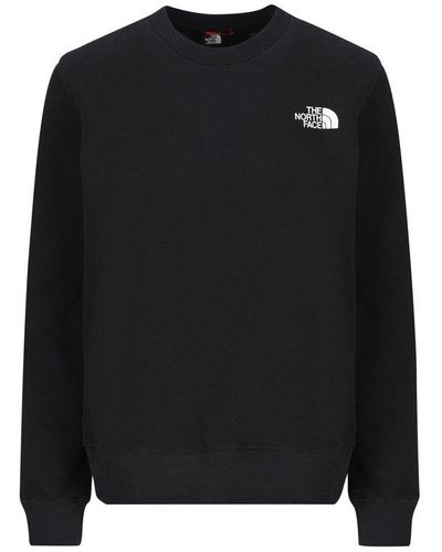 The North Face Logo Printed Crewneck Sweatshirt - Black