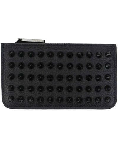Christian Louboutin Stud Detailed Coin Wallet - Black