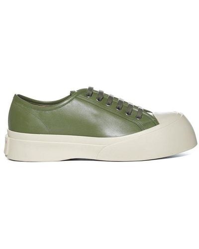Marni Platform Lace-up Sneakers - Green