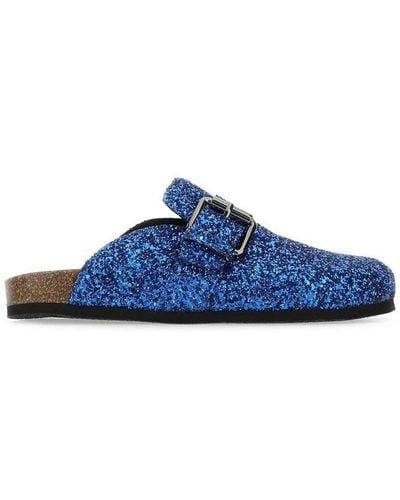 Philosophy Di Lorenzo Serafini Glittered Slip-on Sandals - Blue