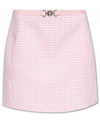 Versace Wool Skirt, - Pink