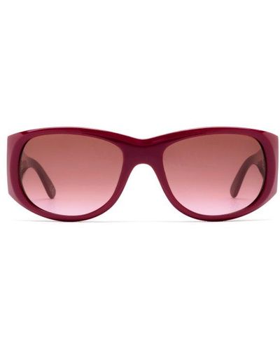 Marni Rectangular Frame Sunglasses - Pink