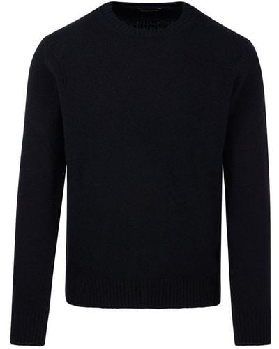 Roberto Collina Long Sleeved Knitted Jumper - Blue