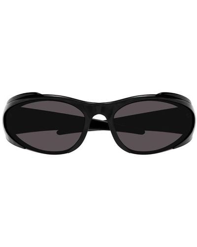 Balenciaga Geometric Frame Sunglasses - Black