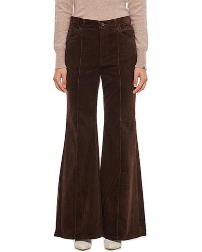 Polo Ralph Lauren Flare Full Length Trousers - Brown