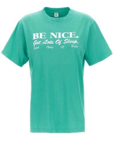 Sporty & Rich Be Nice T-shirt - Green