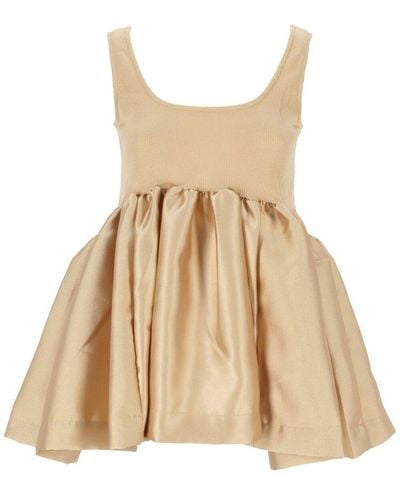 Marques'Almeida Panelled Sleeveless Top - Natural