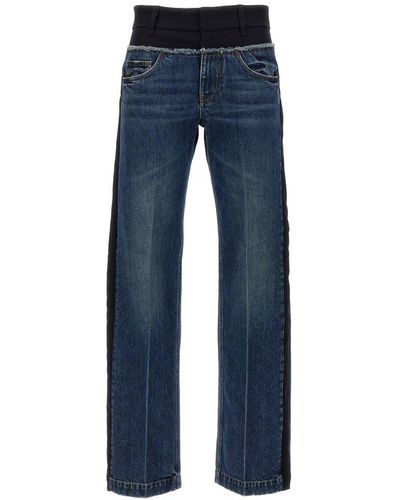 Stella McCartney Two-material Jeans Blue