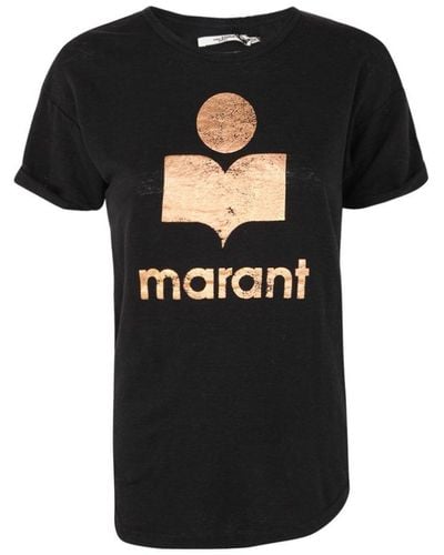 Isabel Marant Logo-print Crewneck T-shirt - Black