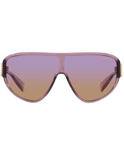 Michael Kors Empire Shield Frame Sunglasses - Purple