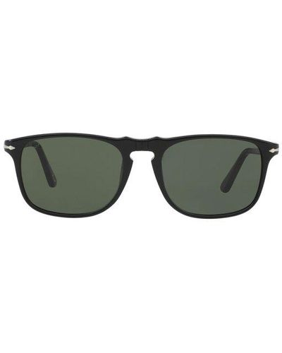 Persol Rectangle Frame Sunglasses - Black