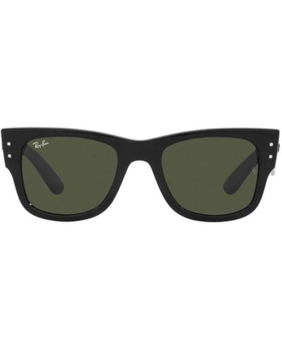 Ray-Ban Mega Wayfarer Square Frame Sunglasses - Black