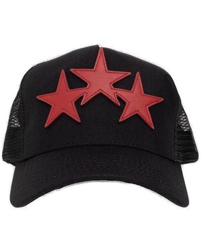 Amiri Three-star Patch Trucker Hat - Red