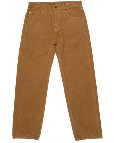 Saint Laurent Long Baggy Jeans - Brown
