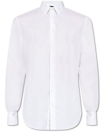 Emporio Armani Shirt With Cuff Links, - White