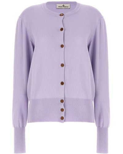 Vivienne Westwood Bea Sweater, Cardigans - Purple