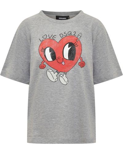 DSquared² T-shirt With Print - Grey