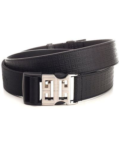 Givenchy Belt In Micro 4g Leather - Grey