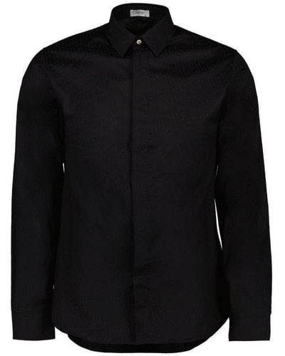 Dior Oblique Long-sleeved Shirt - Black