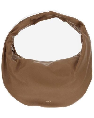 Khaite Olivia Zipped Medium Tote Bag - Brown