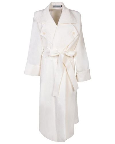Issey Miyake Trench Coats - White