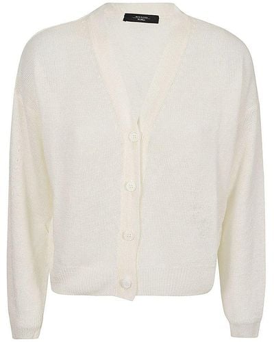 Weekend by Maxmara Relaxed-fit V-neck Cardigan - White