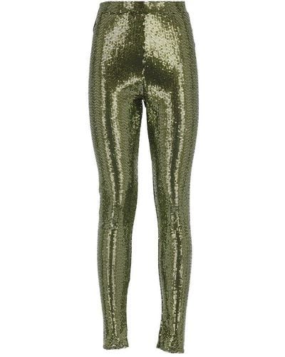 Alexandre Vauthier Leggings With Sequins - Green