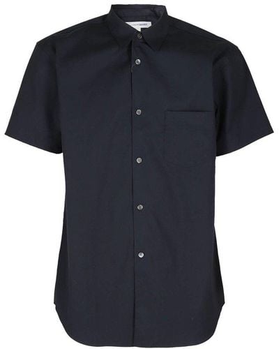 Comme des Garçons Short-sleeved Buttoned Shirt - Black
