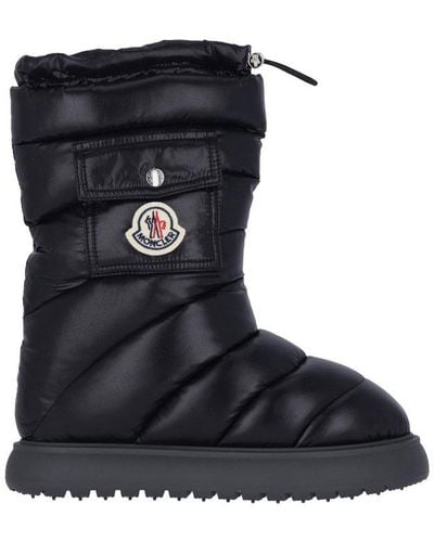 Moncler Gaia Nylon Boots - Black