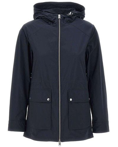 Woolrich Zip-up Hooded Jacket - Blue