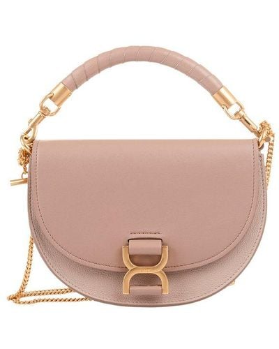Chloé Marcie Chain Flap Hobo Bag - Pink