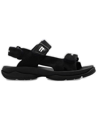 Balenciaga Tourist Monocolor Sandals - Black