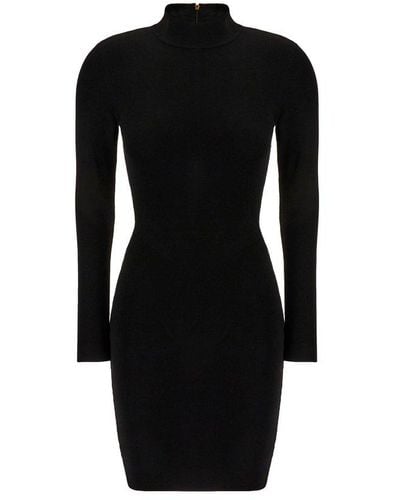 MICHAEL Michael Kors Stretch Knit Cutout Dress - Black