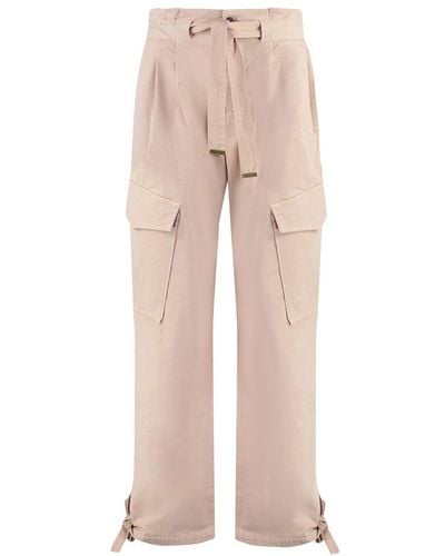 Pinko Coperto Cotton Cargo-trousers - Natural