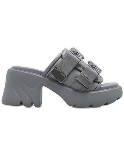 Bottega Veneta Chucky Heeled Sandals - Grey