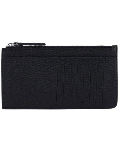 Maison Margiela Four-stitch Zipped Wallet - Black