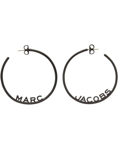 Marc Jacobs The Monogram Hoops Dtm Earrings - Natural