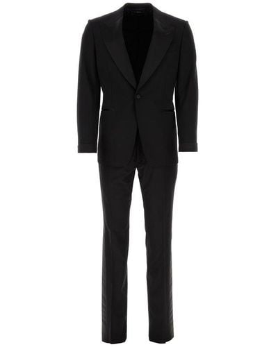 Tom Ford Two-piece Single-breasted Suit - Black