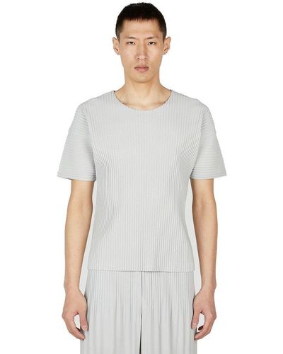 Homme Plissé Issey Miyake Pleated T-shirt - White