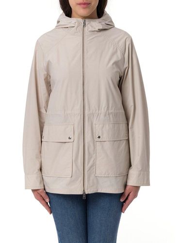 Woolrich Zip-up Hooded Jacket - Natural