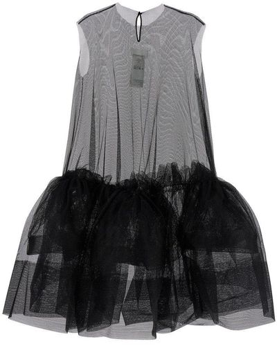 Maison Margiela Flounced Tulle Dress - Black