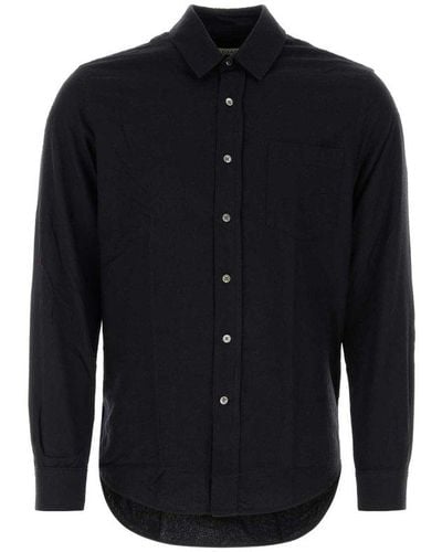 Our Legacy Long Sleeved Buttoned Shirt - Blue