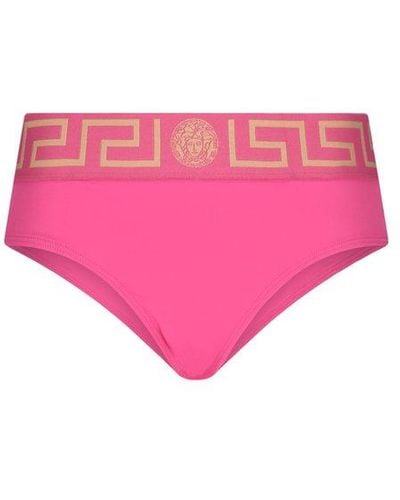 Versace Greek Edge Bikini Briefs - Pink