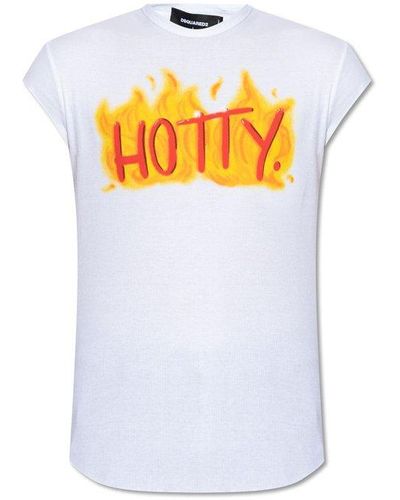 DSquared² Hotty Choke Fit T-shirt - White